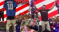 Tom Brady 'spits' on Jets jersey, rips up Eli Manning one in Fantatics Fest WWE moment