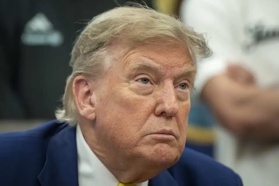 Close-up of Donald Trump.