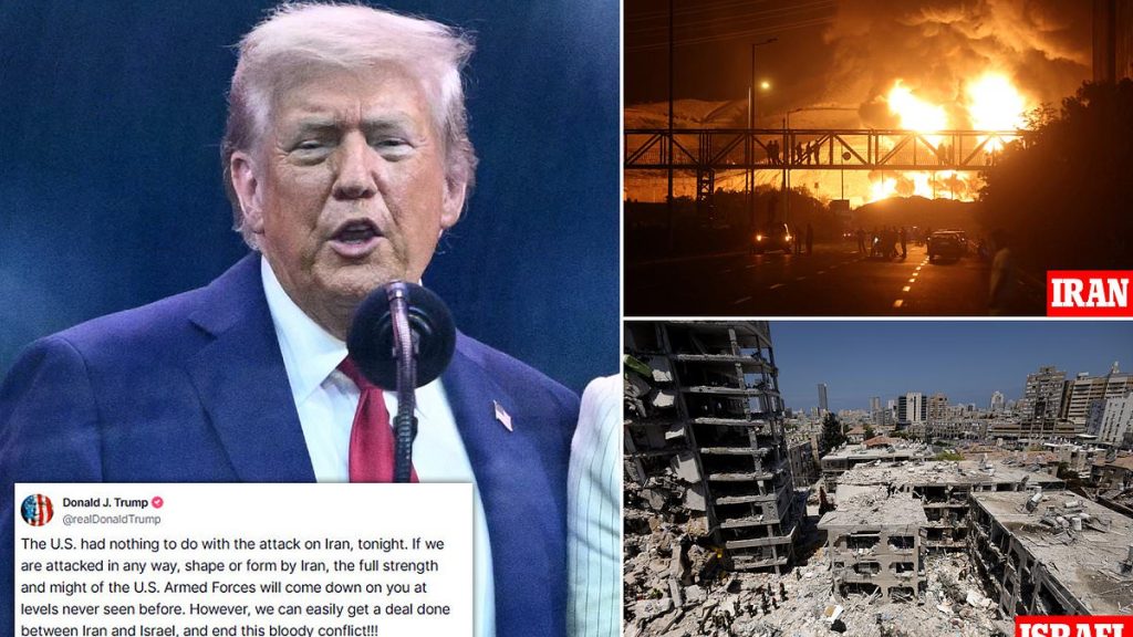 Trump issues ominous threat to Iran as Israel conflict spirals