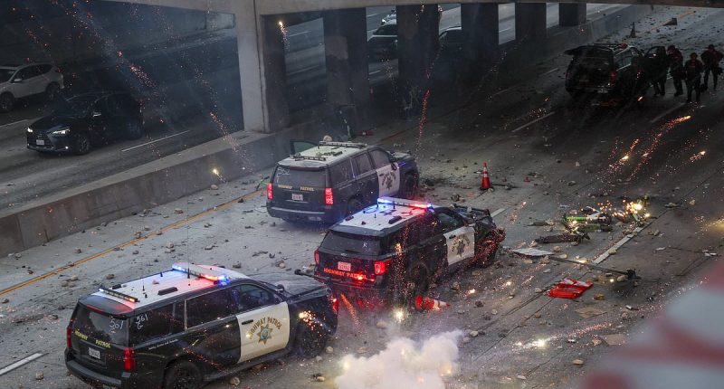 Trump says 'bring in the troops' as LA burns after migrant protests