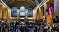 Crowded interior of Grand Central Terminal in New York City.