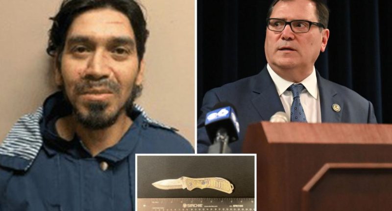 US Attorney for NY John Sarcone claims knife-wielding illegal Salvadoran migrant who threatened him 'was going to kill somebody'