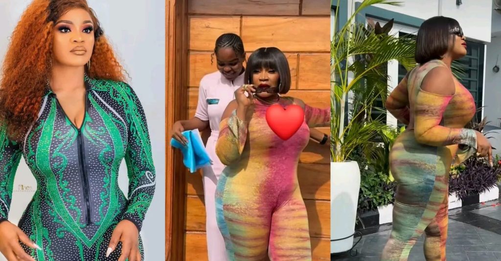 Uche Ogbodo flaunts new physique following recovery from BBL surgery