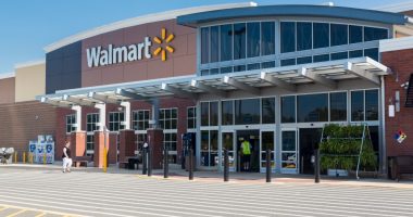Entrance to a Walmart supermarket.