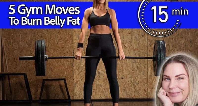 Want Abs After 40? Do These 5 Gym Moves To Torch Belly Fat, Cover, Coach Laura Caddy. Woman performs deadlift with weight in the gym
