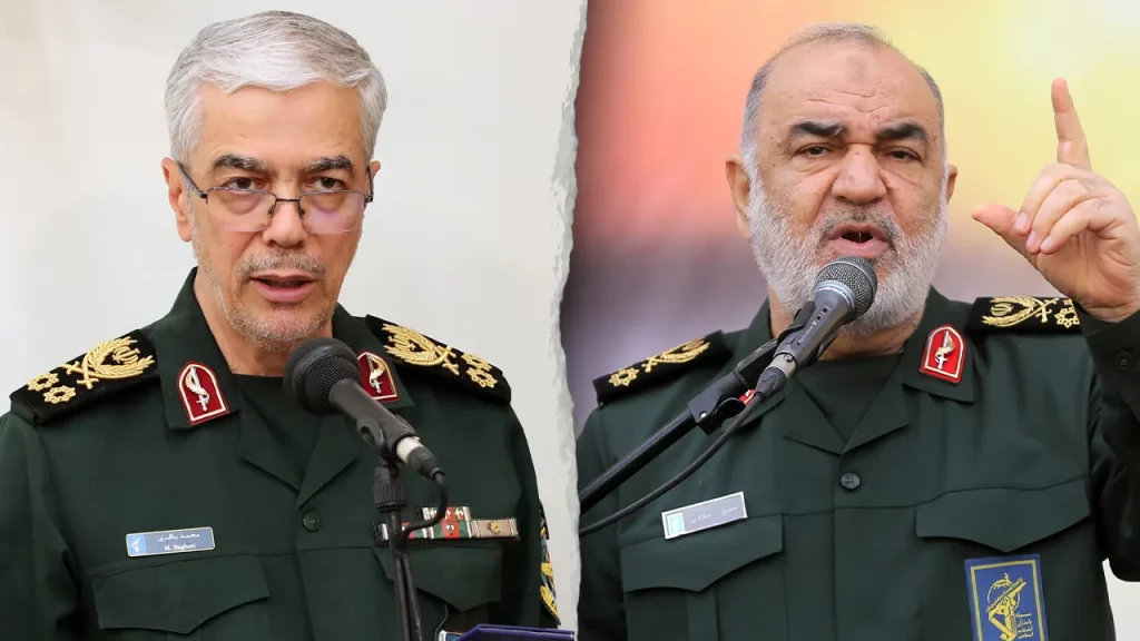 Who were 2 of the top Iranian generals killed in Israeli strikes?