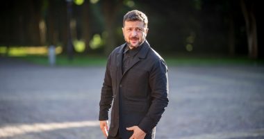 Volodymyr Zelensky in The Hague.