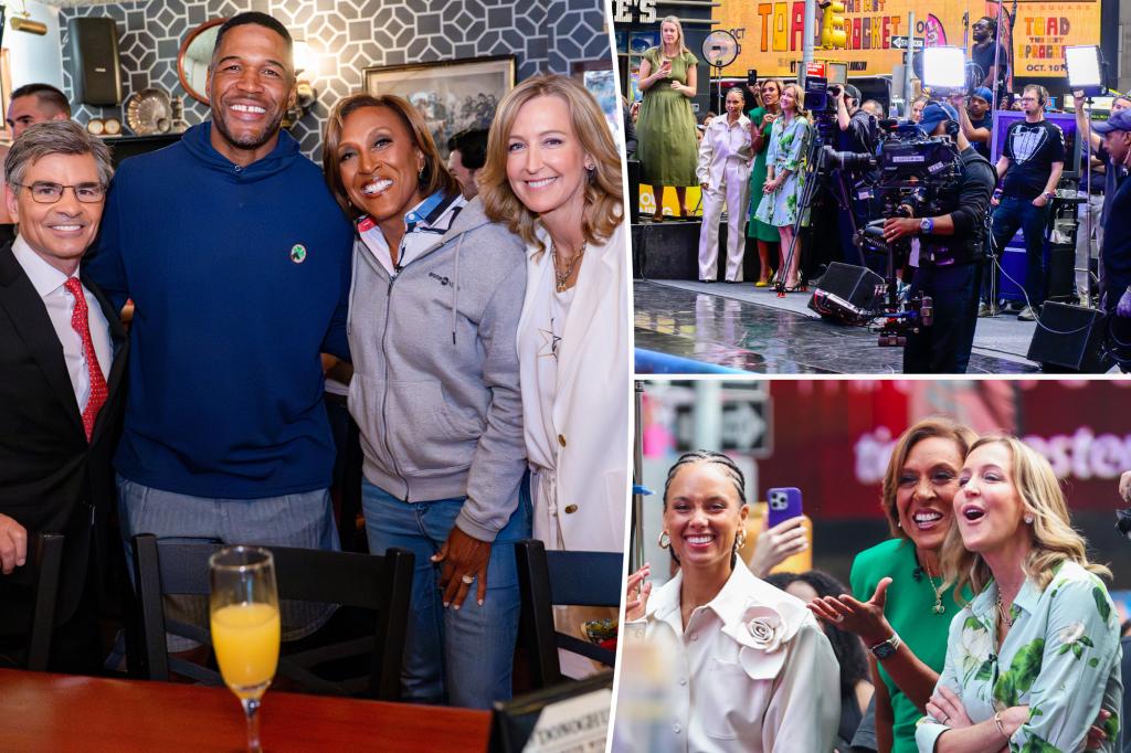 ‘Good Morning America’ celebrates final show at Times Square studio with boozy breakfast party at Irish pub