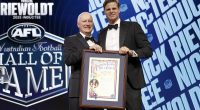 'Don Bradman of footy' inducted as 33rd Legend of the Australian Football Hall of Fame, as who's-who of the AFL hit the blue carpet for glitzy ceremony