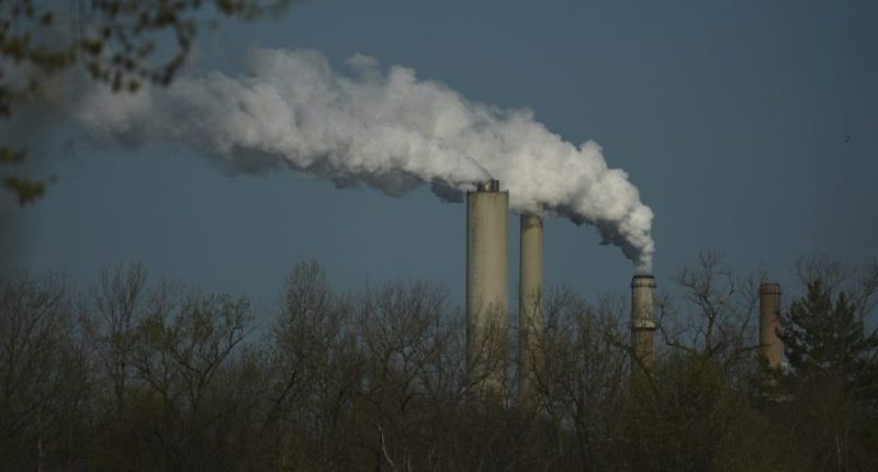 The Gibson Power Plant operates April 10, 2025, in Princeton, Ind. (AP Photo/Joshua A. Bickel, File)