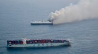 22 crew members rescued from lifeboat in North Pacific after ship carrying 3,000 cars catches fire