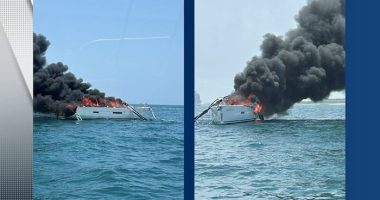 4 rescued from burning sailboat off Cape Canaveral, officials say