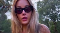AFL WAG Bec Judd refers to herself as a 'Maori-white girl' as she shows off her tiny figure in skimpy swimwear