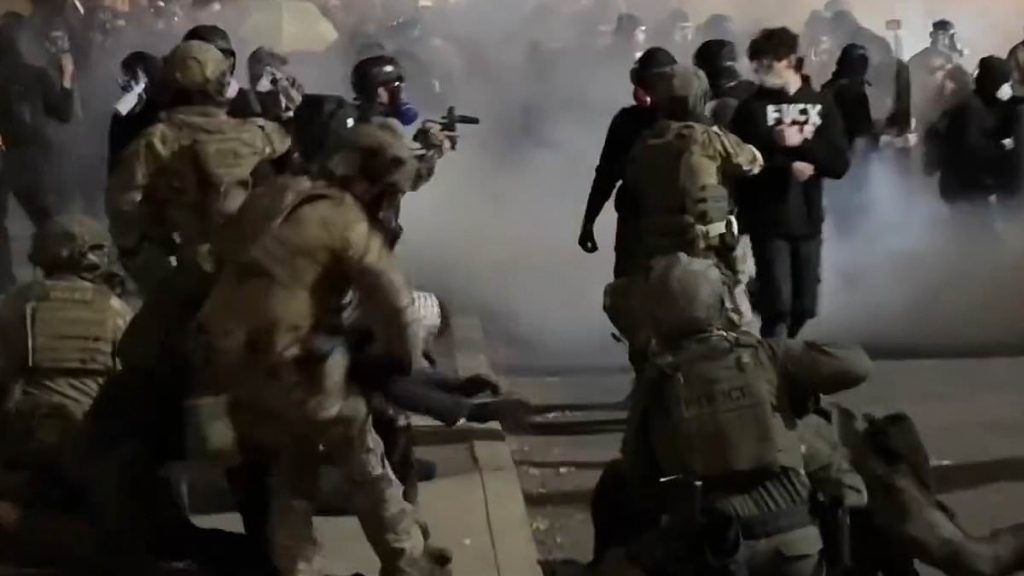Anti-ICE protests explode in Portland as cops use tear gas and rubber bullets to control crowds