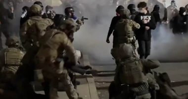 Anti-ICE protests explode in Portland as cops use tear gas and rubber bullets to control crowds