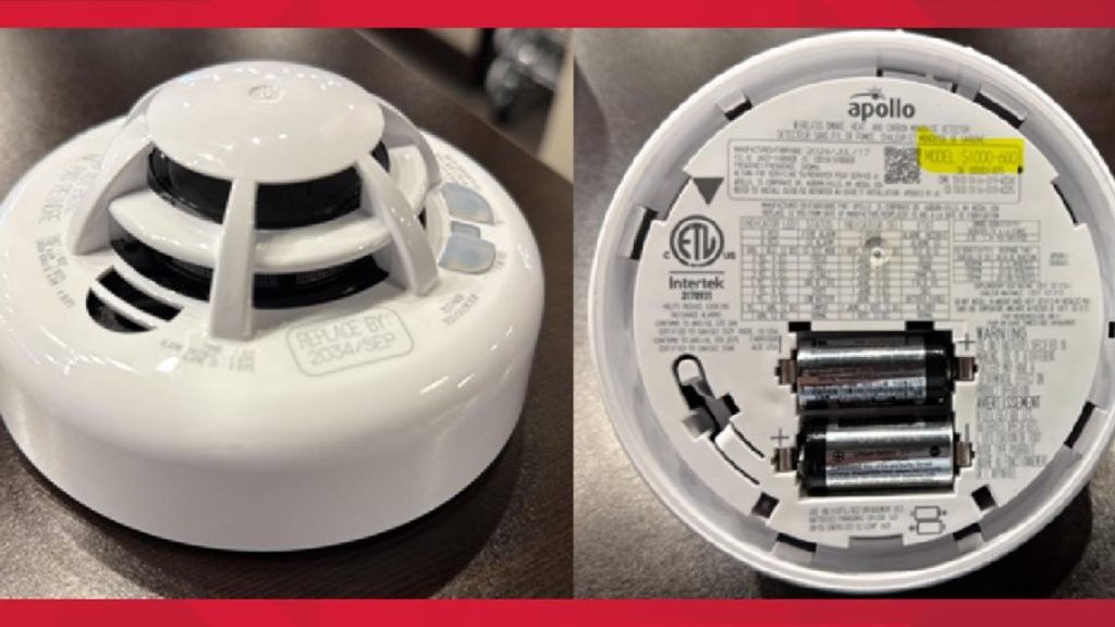 Apollo America recalls smoke and carbon monoxide detectors