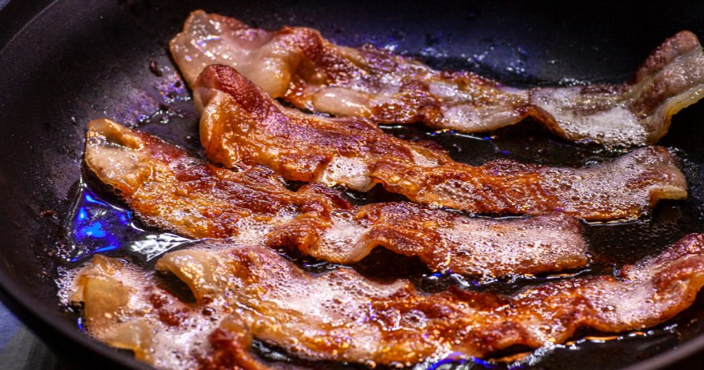 As egg prices decline, bacon sizzles
