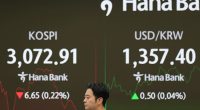 Asian shares are mostly higher after US stocks rise to the brink of a record