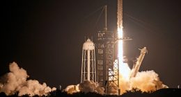 Astronauts from India, Poland and Hungary blast off on a privately funded trip to the space station