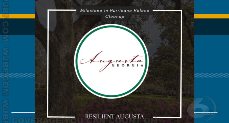 Augusta announces Hurricane Helene cleanup milestone, over 3.4 million tons of debris collected