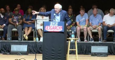 Bernie Sanders pushes income equality, access to healthcare at rally