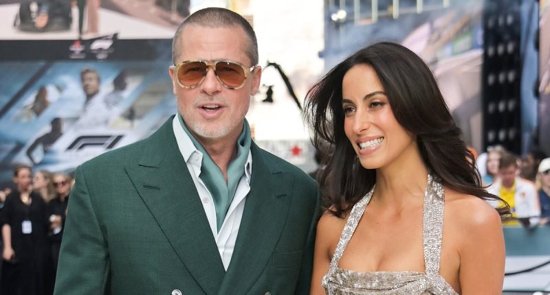 Brad Pitt rocks a British Racing Green-coloured suit as he makes another appearance with his glam girlfriend Ines de Ramon at F1: The Movie premiere in London