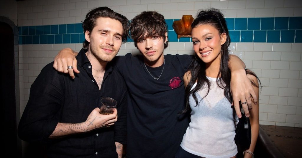 Brooklyn Beckham Parties With Wife Nicola and Her Brother Amid Family Feud
