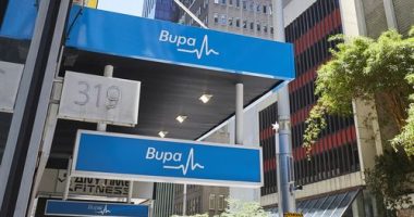 A Bupa health insurance sign.