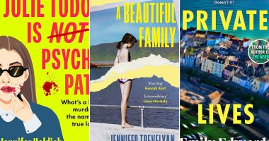 Cardiff killers and mystery men in this months popular fiction: JULIE TUDOR IS NOT A PSYCHOPATH by Jennifer Holdich, A BEAUTIFUL FAMILY by Jennifer Trevelyan, PRIVATE LIVES by Emily Edwards