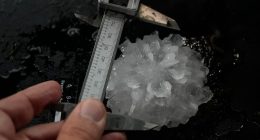 Crushing it. What do you do with 4,000 hailstones that you collect while chasing storms