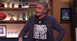 Dave Hughes loses it as he rips Carlton AFL team to shreds in wild TV outburst about poisonous mushrooms and machetes