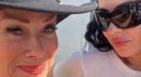 Denise Welch snaps selfie with Charli XCX at Glastonbury