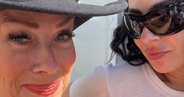 Denise Welch snaps selfie with Charli XCX at Glastonbury