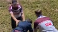 Disturbing video shows footy fans taking 'run it straight' craze up a notch just days after it cost teenager his life