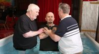 East 17's Terry Coldwell is baptised by former Krays' henchman