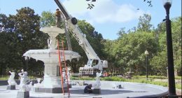 Engineers talk dismantling, restoration of Forsyth Fountain