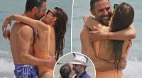 Eva Longoria and husband José Bastón show PDA during beach romp in Spain