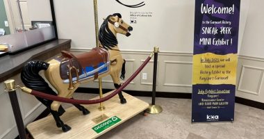 Exhibit highlighting Kingsport Carousel to open