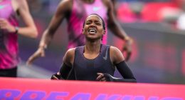 Faith Kipyegon runs fastest mile ever by a woman, but falls short of sub-4 goal