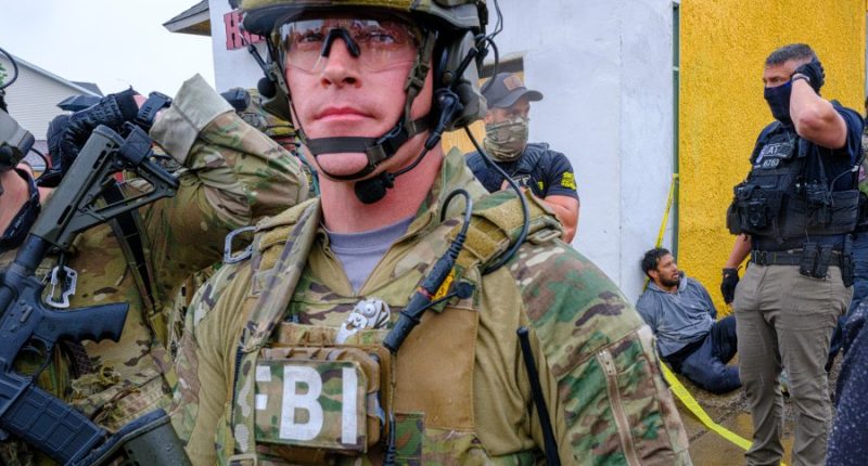 Federal officers in tactical gear went into a Latino community in Minneapolis. A protest followed