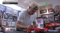 Former Chicago Blackhawks star Jonathan Toews signs autographs at Lombard Yorktown Shopping Center amid NHL comeback journey