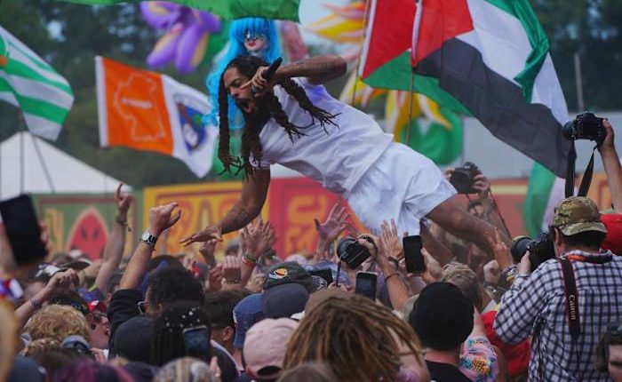 Glastonbury mixed pop and politics long before the Bob Vylan controversy