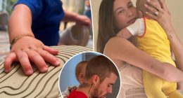 Hailey and Justin Bieber show off son Jack’s custom $700 baby bracelet