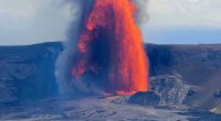 Hawaii's Kilauea Volcano erupts for the 25th time since December. Lava reaches over 330 feet