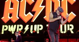 Brian Johnson of AC/DC performs