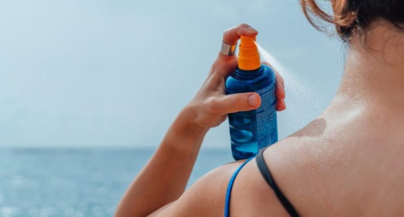 How do the chemicals in sunscreen protect our skin from damage?