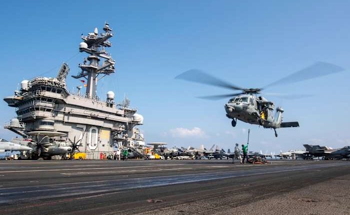 How has the US shifted military jets and ships in the Middle East?