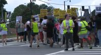 Hundreds march in "Hands Off" protest in Georgia
