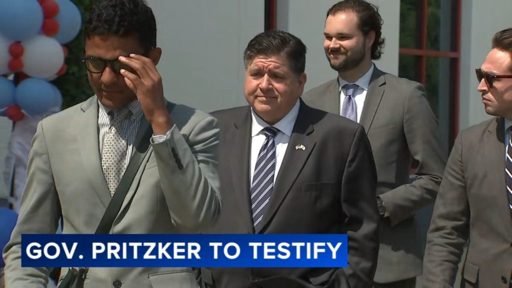 Illinois Governor JB Pritzker in Washington preparing to testify in front of House Oversight Committee on sanctuary law