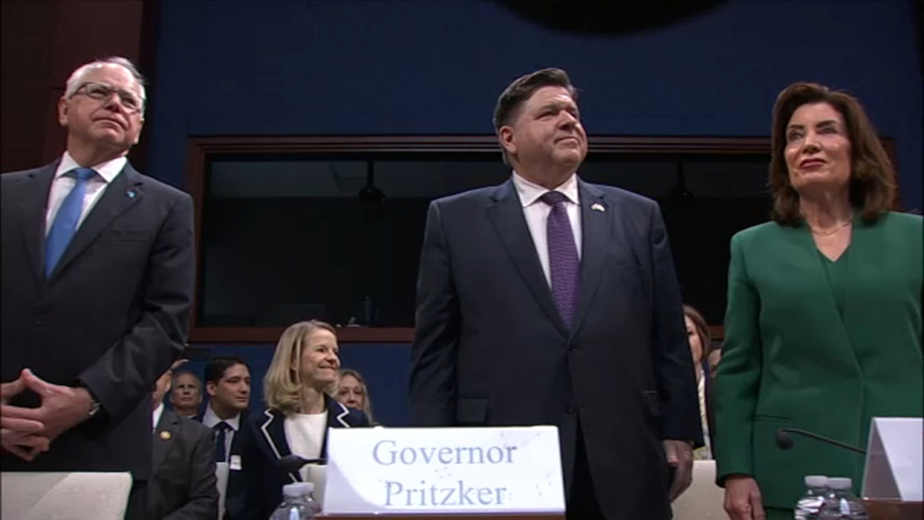 Illinois Governor JB Pritzker news: Governors testify in Washington, DC in front of House Oversight Committee on sanctuary law